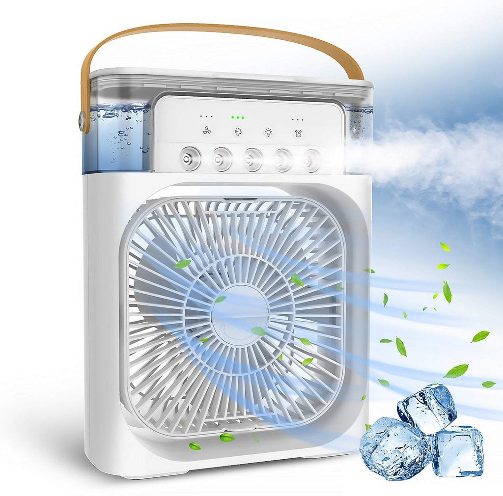 3-in-1 USB Desktop Cooler — Fan, Humidifier & Purifier