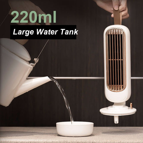 3-in-1 USB Desktop Cooler — Fan, Humidifier & Purifier