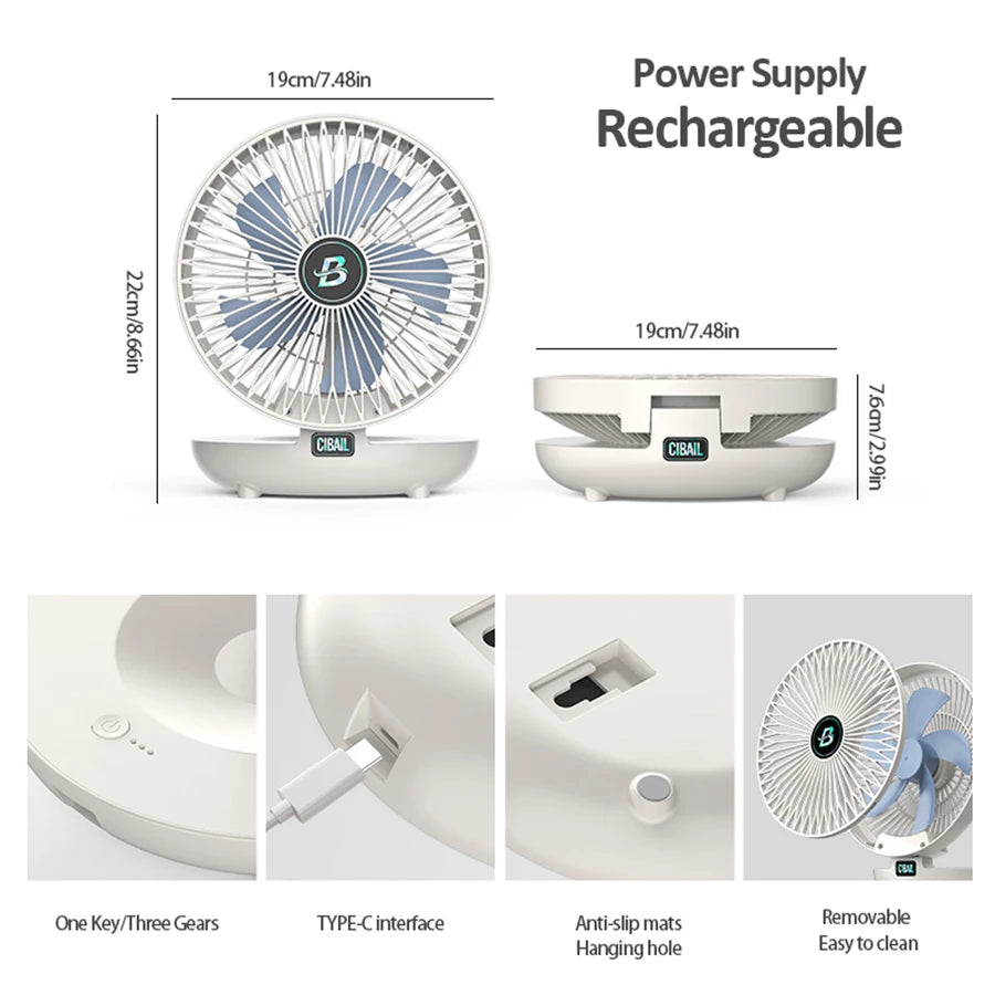 Foldable Desktop Cooling Fan