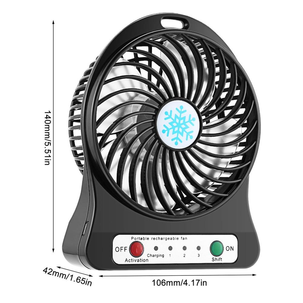 Mini Desktop Cooler with LED Lights