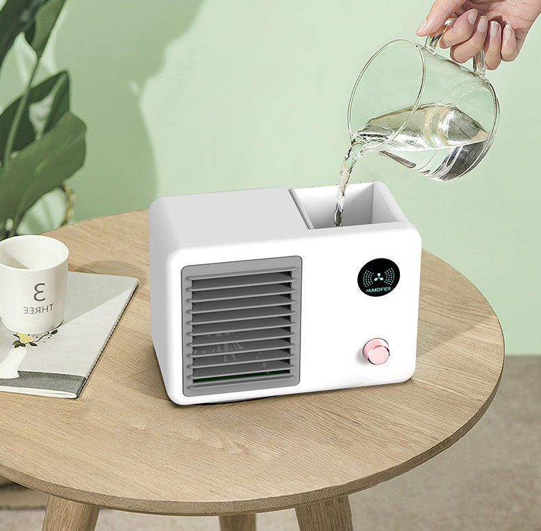 Mini Desktop Cooler with LED Lights