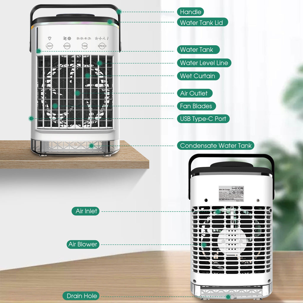 Mist Spray Desktop Cooling Fan