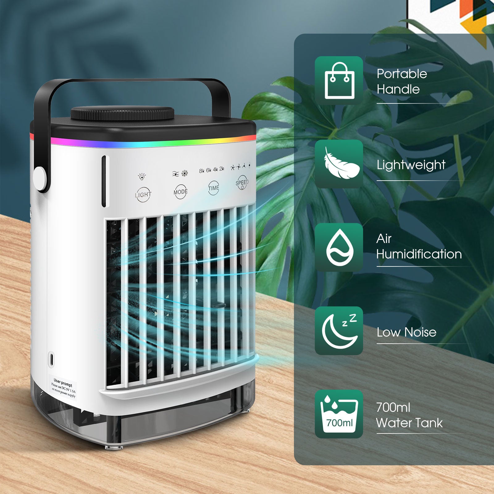 Mist Spray Desktop Cooling Fan