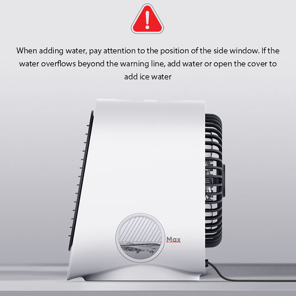 3-in-1 USB Desktop Cooler — Fan, Humidifier & Purifier