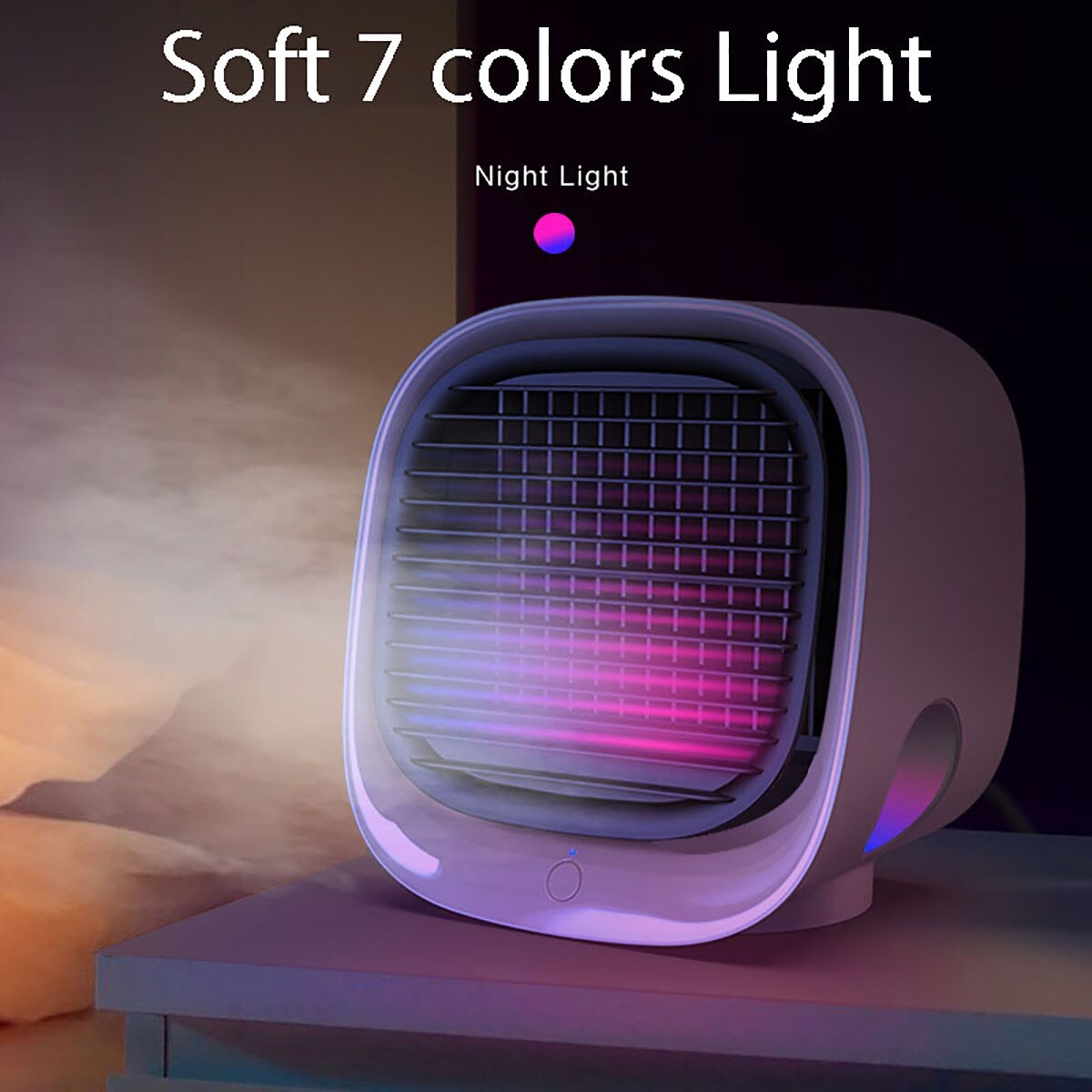 3-in-1 USB Desktop Cooler — Fan, Humidifier & Purifier