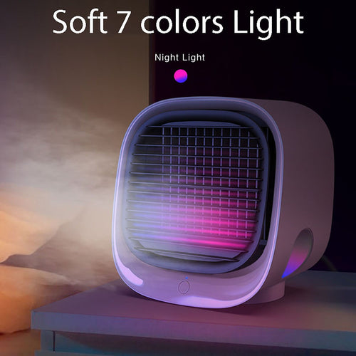 3-in-1 USB Desktop Cooler — Fan, Humidifier & Purifier