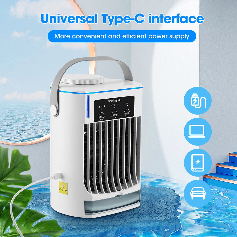 Mist Spray Desktop Cooling Fan