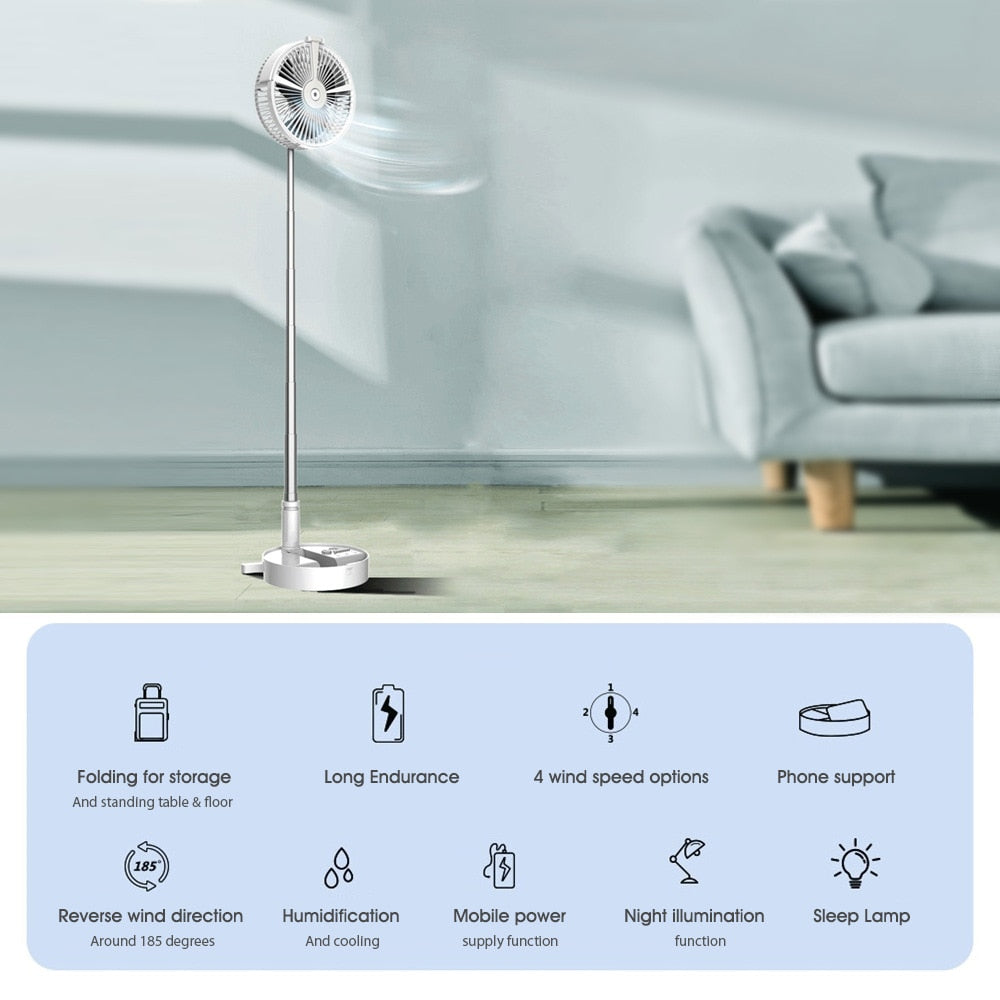 Rechargeable Neck Fan — 7200mAh
